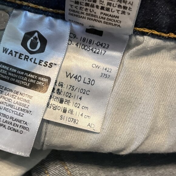 Men's Levis 541 Athletic Taper Fit Denim Jeans SZ 40x30 Blue Stretch Modern - Picture 13 of 13